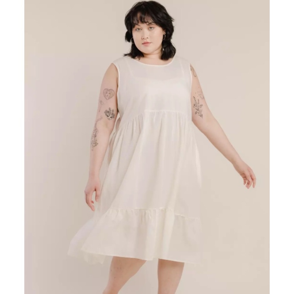 Tradlands Sleeveless Birdie Dress, Birch, Small